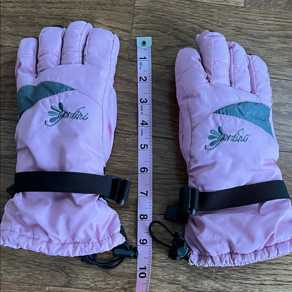 GORE-TEX Pink and Gray Kids Mittens
